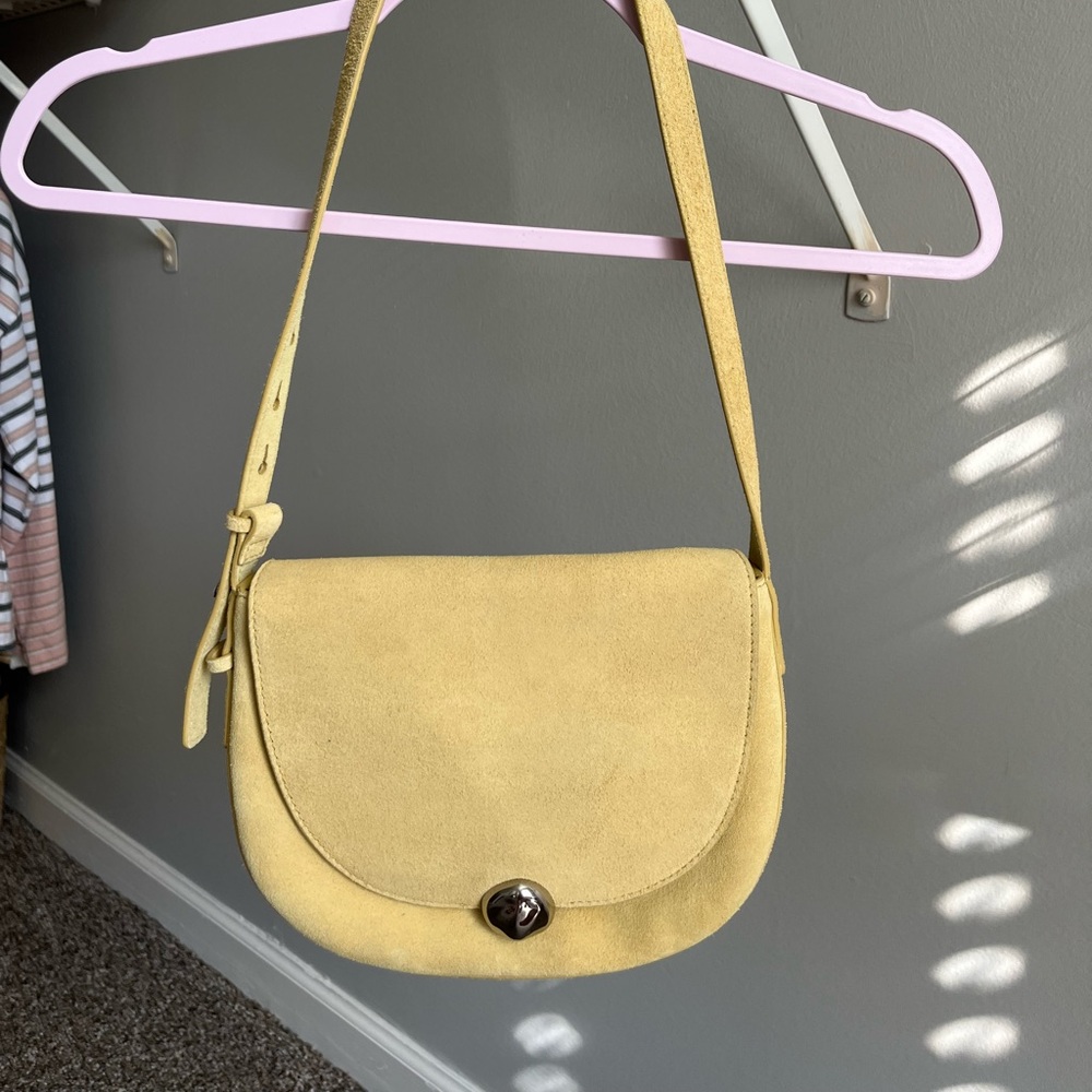 NWT Yellow Suede Dakota madewell bag